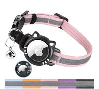 AgoumLux Collier Chat Airtag Compatible avec Apple Air Tag Réfléchissant avec Boucle de Sécurité Anti étranglement pour Chaton