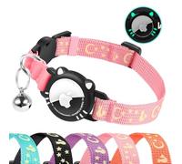 AgoumLux Collier pour Chat pour Airtag Compatible avec Apple Air Tag Boucle de Sécurité Anti Étranglement Réfléchissant pour Chaton