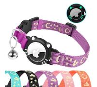AgoumLux Collier pour Chat pour Airtag Compatible avec Apple Air Tag Boucle de Sécurité Anti Étranglement Réfléchissant pour Chaton