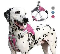 AgoumLux Harnais Chien Réglable Réfléchissant Anti Traction Gilet Durable en Nylon pour Taille Grands Moyens Petits