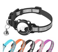 AgoumLux Réfléchissant Collier Chat Compatible avec Airtag Apple Collier, Boucle de Sécurité Anti étranglement pour Chaton, GPS Air Tag Non Inclu