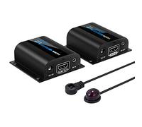 AGPTEK 1080P HDMI Extender sur CAT6/7/8 Jusqu'à 60 m à 1080p, Soutien des Couleurs Profondes, 3D avec Télécommande IR (LKV372A)