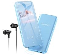 AGPTEK 32Go Haut-Parleur MP3 Bluetooth 5.3 avec Boutons Tactiles, 2.4 Pouces Grand Écran, Carte TF Jusqu’à 128G - Bleu