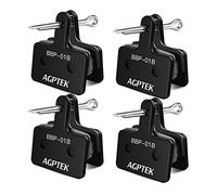 AGPTEK 4 Paires Plaquettes de Frein Vélo à Disque, Bicyclette Patins de Frein Semi-Métalliques pour Shimano TRP Tektro Deore M575 M525 M515 T675 B01S C501 M495 M486 M485