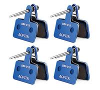 AGPTEK 4 Paires Plaquettes de Frein Vélo à Disque, Bicyclette Patins de Frein Semi-Métalliques pour Shimano TRP Tektro Deore M575 M525 M515 T675 B01S C501 M495 M486 M485