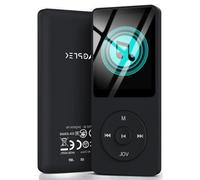 AGPTEK 64 Go Lecteur MP3 écran de 1,8",Musique Hi-FI avec Écouteurs Inclus,Lecteur MP3 pour Enfants avec Haut Parleur, Enregistrements Vocaux,Radio FM, E-Book | Noir