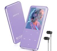 AGPTEK 64Go MP3 Bluetooth avec Haut-Parleur 2.4" Écran Lecteur Métal-Violet