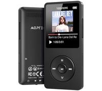 AGPTEK A02X Lecteur MP3 32 Go avec Bluetooth 5.3, écran de 1,8", lecteur de musique portable avec haut-parleur, radio FM, enregistreur vocal, prend en charge jusqu'à 128 Go