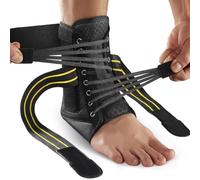 AGPTEK Attelle de Cheville avec Plaques Amovibles, Attelle de Cheville de Sport Ajustable pour Entorse, Tendinite d'Achille, Gauche ou Droite, Hommes et Femmes