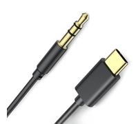 AGPTEK Câble Audio USB C vers 3,5mm Jack 1,2M, Aux Câble Type C 3,5mm Stéréo Adaptateur Audio Voiture pour iPhone 15/15Pro Max, Samsung Galaxy S23/S22/S21, Huawei P40/P30, Xiaomi, MP3 Player, Tablet