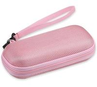 AGPTEK Etui Rigide en Matériel EVA pour MP3, Housse de Protection Anti-Choc | Pochette MP3 Étanche pour Ranger et Protéger MP3/Écouteur Compatible avec MP3 d'écran 2.4''(AGPTEK A19,A02,M3PL)-Rose