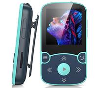 AGPTEK Lecteur MP3 64 Go avec clip, A65 Bluetooth 5.3 sans perte de son avec radio FM, enregistreur vocal pour le sport et la course à pied, prend en charge jusqu'à 128 Go de carte TF, bleu