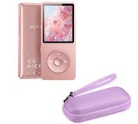 AGPTEK Lecteur Musical Baladeur Portable Compatible avec Etui Rigide Nylon pour Ranger et Protéger Mp3/ Ecouteur/Clé Violet
