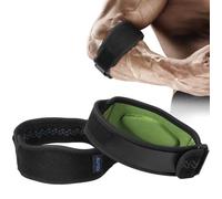 AGPTEK Lot de 2 sangles de coude tennis réglables et antidérapantes avec coussinet EVA pour tennis, golf, haltérophilie, canotage M