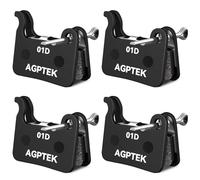 AGPTEK Lot de 4 Paires de Plaquettes de Frein Semi-métalliques pour vélo, VTT, vélo de Route, compatibles avec Shimano Deore XT SLX Hone Alfine Saint