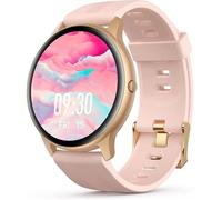 AGPTEK Montre Connectée Femme Smartwatch Étanche 5ATM Sport Cardio Sommeil Or