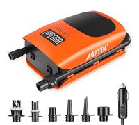 AGPTEK Pompe à air Rechargeable Auto-Off, 22 PSI 12 V Pompe à air électrique numérique, Pompe Portable pour Paddleboard Gonflable, Matelas, Piscine Gonflable, tentes et Bateaux gonflables