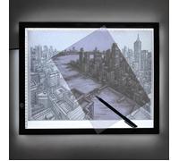AGPtek Tablette Lumineuse A3 avec Luminosité Réglable Précise LED Pad Ultre-Mince avec Cable USB Planche à Dessin