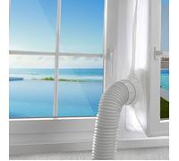 AGPTEK Tissu de Calfeutrage Fenêtre 400cm pour Climatiseur Mobile Sèche-linge et Déshumidificateurs