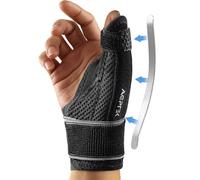 AGPTEK Tuteur de pouce droit et gauche avec support amovible, attelle pour rhizoarthrose confortable, soulagement de la douleur de la tendovaginite radiale, du doigt à pression, L (17-20cm)