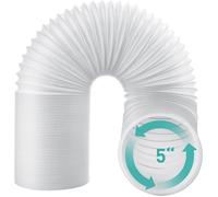 AGPTEK Tuyau d'Evacuation d'Air en PP Flexible,Diamètre de 130mm, Longueur de 1,5m pour Climatisation Mobile Climatiseur