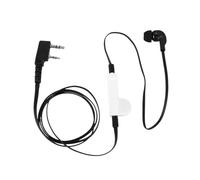 AGPTPYGZFW Écouteurs Intra-Auriculaires for 2 Broches de Style Nouilles, Casque d'écoute for Prise K, adaptés for la Radio bidirectionnelle Baofeng Uv-5R Bf-888S, Livraison directe(Schwarz)
