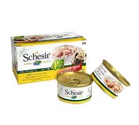 Schesir Nourriture humide pour chien Filets de poulet et dinde 4 x 85 g