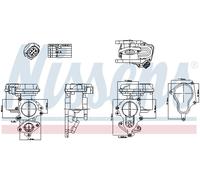 NISSENS 98156 Vanne EGR pour AUDI