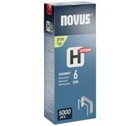 Agrafe à fil fin H type 37 agrafe L.10,6mm 6mm 0,75mm super dure 5000 pièces.NOVUS