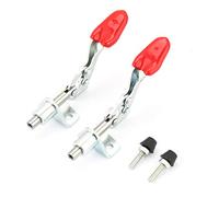 Agrafe à levier rapide métallique galvanisée 2 pièces, serre - joint vertical 50Kg de force, compact et robuste - Fixation rapide pour tôles et circuits, usage soudure et réparat