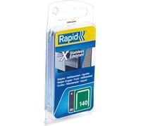 Rapid, 40109575, Agrafes N°140, Longueur 10mm, 648 pièces, Pour les travaux de construction et d’isolation, Acier Inoxydable, Haute performance, Argent