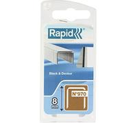 Agrafe n°970 Rapid Agraf - Hauteur 8 mm - 1100 agrafes