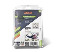 EDMA – Agrafes Omega 20 – Galva plastifié gris anthracite pour la pose de grillage – 1000 pièces