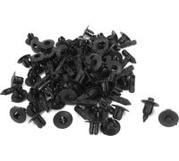 Agrafe retenue remplacement Pousser-Type Agrafes fixation Rivet plastique 6.5mm 100pcs