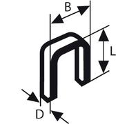 Agrafe type 55 Bosch 2609255844