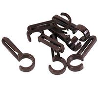 AGRAFES | 10 Agrafes Clips Plastique pour ø35 et ø28 | Blanc