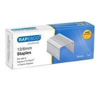 Agrafes - 13/6mm - Acier galvanisé - 6mm - Boîte de 5000 unités - Rapesco G