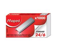Agrafes 24/6 - MAPED - Boîte de 1000 - Zinguées - Mixte - Haute qualité