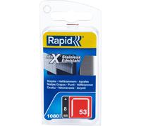 agrafes 53 8mm 1080pcs/box INOX pour agrafeuse HAUTE PERFORMANCE RAPIDE