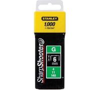Agrafes 6 mm type G boîte de 1000 - STANLEY - 1-TRA704T