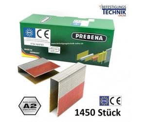 Agrafes à dos large WP120CRFHA-ETA inox A2 Prebena WP Tjep MF-14 BeA 246 Senco SP 1,45M KL-62