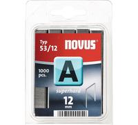 Agrafes à fil fin A type 53 L.des agrafes 11,3mm 12mm 0,75mm superdur 1000 pcs. NOVUS
