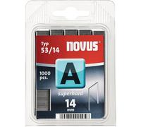 Agrafes à fil fin A type 53 L.des agrafes 11,3mm 14mm 0,75mm superdur 1000 pcs. NOVUS