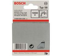 Agrafes à fil fin type 58, 13 x 0,75 x 10 mm, 1000 pièces Bosch 2609200236