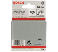 Agrafes à fil fin type 58, 13 x 0,75 x 14 mm, 1000 pièces Bosch 2609200238