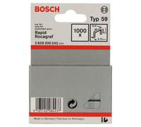 Agrafes à fil fin type 59, 10,6 x 0,72 x 12 mm, 1000 pièces Bosch 2609200242