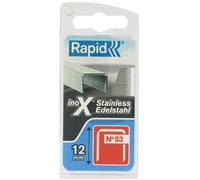 Rapid Agrafes N°53 12 mm – Acier inoxydable, fil fin – 1080 pièces