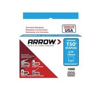Agrafes Arrow T50 En Acier Inoxydable 506SS 10Mm (3/8Po) (Boîte 1000) ARRT5038SS