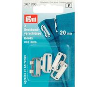 Agrafes/barrettes Prym-Fix acier argenté 20mm