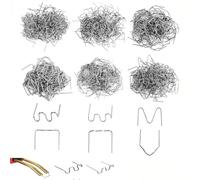 Agrafes Chaudes,Agrafes De Soudure Plastique, Agrafes de Soudage de Voiture,Baguettes de Soudage Agrafe de Soudeur en Acier Inoxydable,0.6mm/0.8mm Soudure pour Réparation de Pare-Chocs de Voiture